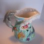 Living Quarters Mermaid & Sea Ceramic Pitcher with Grey Dolphin Handle Pre-Owned