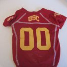 USC Trojans Maroon & Yellow Dog/Pet 00 Football Jersey 100% Polyester Sz L NWNT