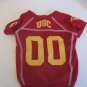 USC Trojans Maroon & Yellow Dog/Pet 00 Football Jersey 100% Polyester Sz L NWNT