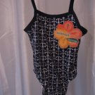 Infant Girl's Blue/Grey/White Anchor One Piece Swim/Bathing Suit Sz 18-24M NWWT