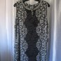 FYLO Black/White/Grey Geo Junior Size Knee Length Sleeveless Dress Sz XL NWWT