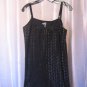 Roxy Junior Size Black Eyelet Spaghetti Strap Short Sundress Sz S 100%Cotton