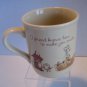 Hallmark Mug Mates Vintage Tan Ceramic Coffee Mug/Cup A Friend Can Make Your Day