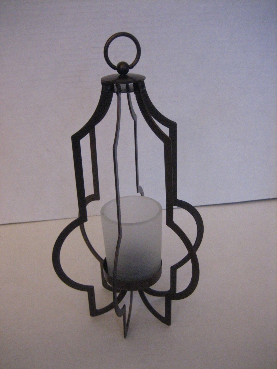 Party Lite Brown Metal Table Top or Hanging Votive/Tea Light Candle Holder New