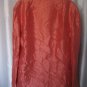 Donna Karan New York Womens Peach Silk Blazer/Light Weight Jacket Sz M PreOwned