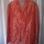 Donna Karan New York Womens Peach Silk Blazer/Light Weight Jacket Sz M PreOwned