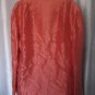 Donna Karan New York Womens Peach Silk Blazer/Light Weight Jacket Sz M PreOwned
