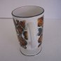 Vintage 1966 H.H. 7852 White/Brown Floral Ceramic Coffee Mug/Cup 4 3/4in.T. NWNT