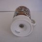 Vintage 1966 H.H. 7852 White/Brown Floral Ceramic Coffee Mug/Cup 4 3/4in.T. NWNT