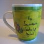 H & H History & Heraldry Insurance Agent Green Fine Porcelain Coffee Mug/Cup New