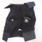 Prince Pet/Dog Black 100% Cotton Faux Leather Collar Biker Vest Sz M NWNT