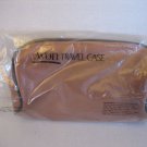 Avon Brown Faux Leather Travel Case Zipper Closure 9in.L x 5 1/2in.T x 4in.D New