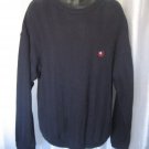 Chaps Ralph Lauren Men's 100% Cotton Navy  Pullover Sweater Sz L Pre-Owned