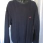 Chaps Ralph Lauren Men's 100% Cotton Navy Pullover Sweater Sz L Pre-Owned