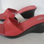 Mossimo Women's Coral Polly Leather Slip On Wedge Shoe Sz 7 1/2 NWT 490771514224