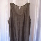 American Apparel Men's Brown Tank Top Sz L 50%Polyester/25%Cotton Pre-Owned