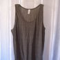 American Apparel Men's Brown Tank Top Sz L 50%Polyester/25%Cotton Pre-Owned