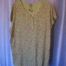 High Sierra Intimates Women's 100% Cotton Fruit & Flowers SleepShirt Sz XXL NWNT