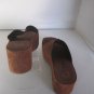 Liz Claiborne Flex Waikiki Brown Leather/Suede High Heel Slip On Shoe Sz 7.5 NW