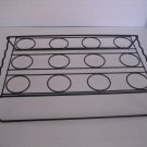 Black Metal Cupcake Holder/Tray 14in.L x 8in.W x2 1/3in.T Holds 12 Cupcakes NWNT