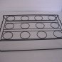 Black Metal Cupcake Holder/Tray 14in.L x 8in.W x2 1/3in.T Holds 12 Cupcakes NWNT