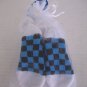 Carter's Infant Boy's Black & Blue Checkered Bootie/Sock Sz 12-24M NWWT 98%Poly