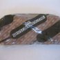 Avon Men's Brown Fabric Grooming Travel Case Zipper Closure 9in.L x 5in.T New