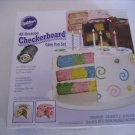Wilton All Occasion Checkerboard Cake Pan Set Non Stick 3 Pans/Dividing Ring NW