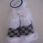 Carter's Infant Boy's Checkered Black/Grey Bootie/Sock Sz 12-24M NWWT 98%Poly