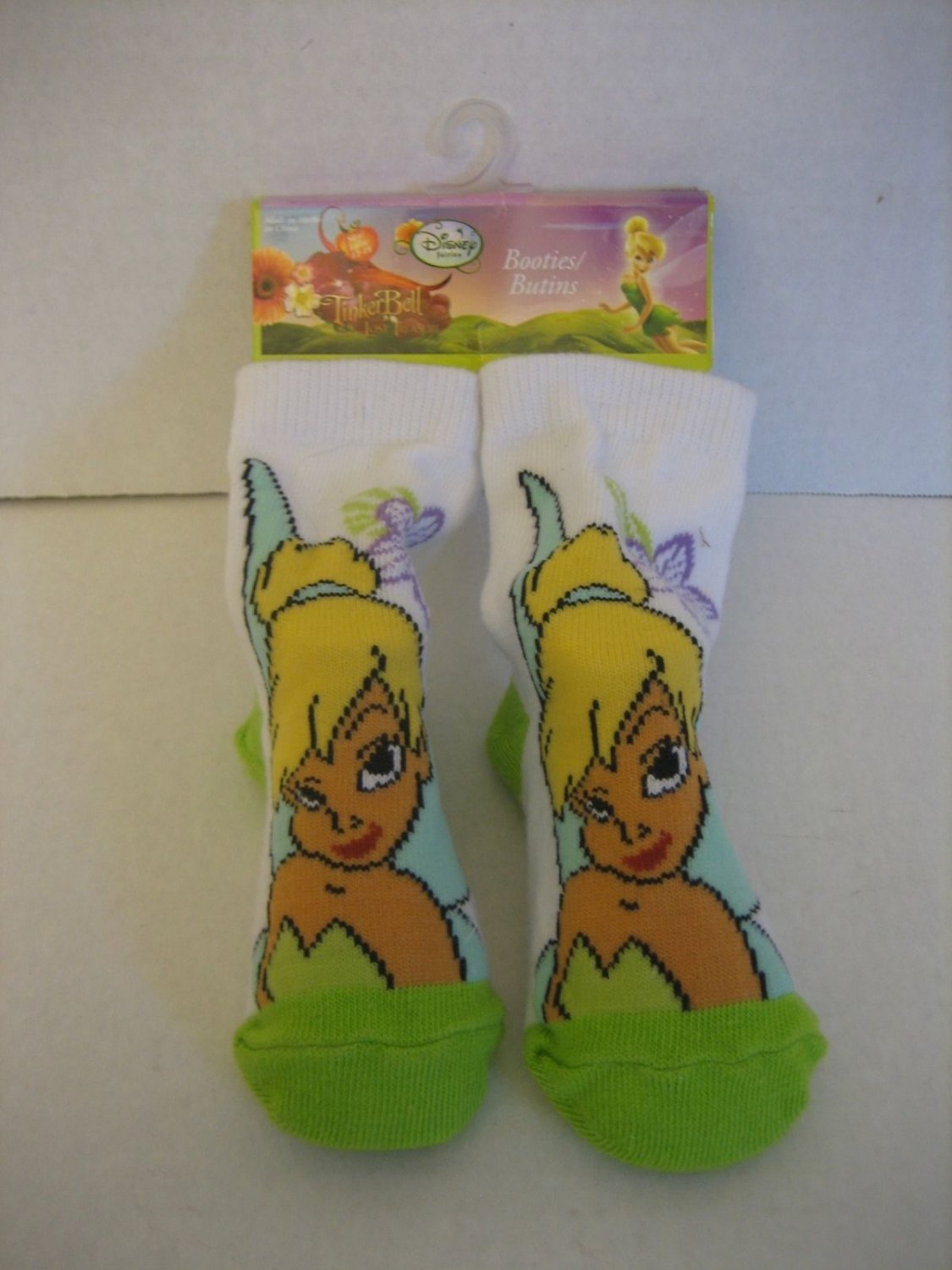 Disney Tinker Bell Infant Girl's 1 Pair Bootie Socks 701570001861 Sz 12-18M New
