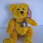 Fiesta Foo Forever Happiness Forever Yellow Bear Plush Stuffed Animal 9 in.L