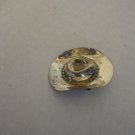 Sterling Silver Cowboy Hat Fashion Jewelry Pin/Brooch 1 1/2in.Lx1 1/3in.W PreOwn