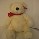 Russ Thoughts of Love Bianca White I Love You Medium Size Bear with Red Bow NWWT