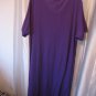 Venezia Vitale Women's Purple Short Sleeve Casual Dress Sz 1X Pre-Owned