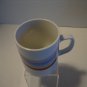 Roller Skating Bunny Rabbits and a Rainbow Ceramic Coffee Mug Cup NW 3 1/2L x 3W