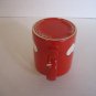 Waechtersbach Red Ceramic White Hearts Coffee Mug 3 3/4in.T Pre-Owned W-Germany