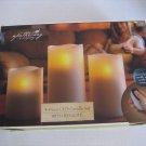 Apothecary & Company 3-Piece LED Candle Set & Remote Candles 3x5/3x6/3x4 NWIB