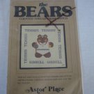 Vintage Astor Place The Bears Counted Cross Stitch Pattern Tennis Bear 14Aida NW