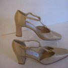 Spanish Leather Collection By Sergio Zelcer Women's Gold Leather Shoes Sz 6 1/2