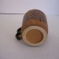 Unbranded Vintage Floral Multi Brown & Black Ceramic Coffee Mug/Cup Pre-Owned