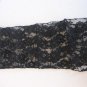 Black Floral Lace Women's Rectangle Neck Tie Scarf 40in.L x 6 1/2in.W NWNT