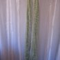 Women's Oblong Celery Green with Silver Shimmer Long Scarf New 73in.L. x 25in.W.