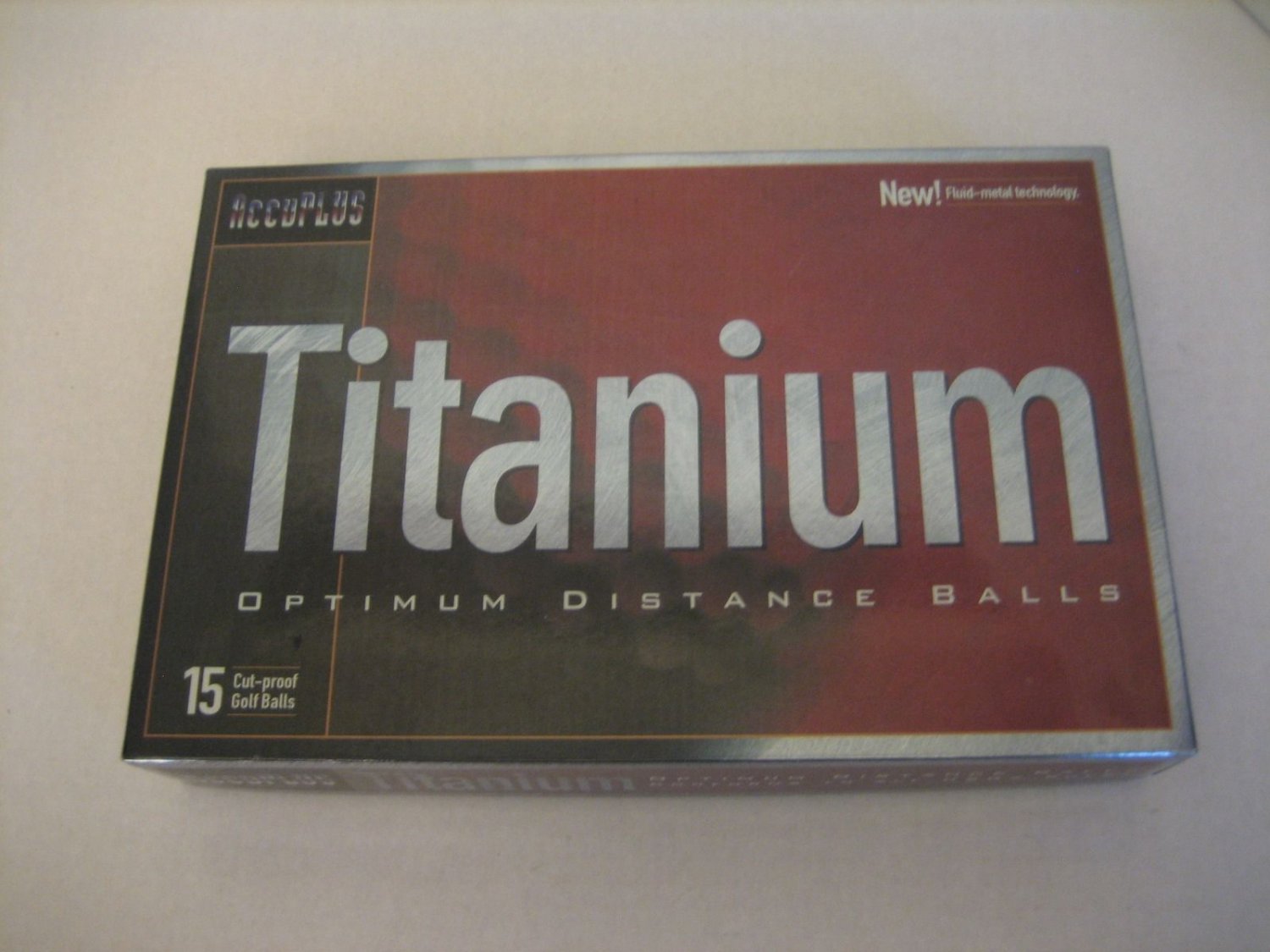AccuPlus Titanium Optimum Distance Balls 15 CutProof Golf Balls 1 Case