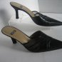 Stuart Weitzman Women's Black Leather Slip On Mule Shoes Sz 6 1/2B  Pre-Owned