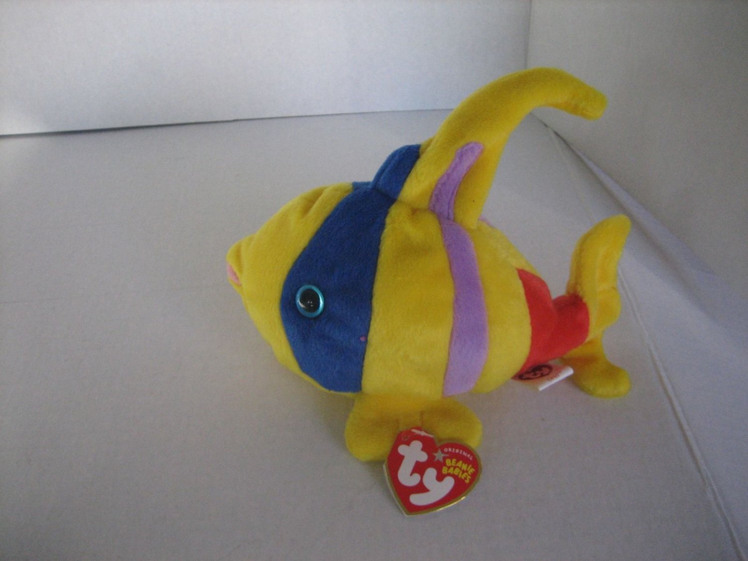 Ty Original Beanie Babies Oriel the Angel Fish Stuffed Animal Plush Retired NWWT