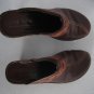 Josef Seibel Women's Brown Leather Slip On Mule Shoes Sz 6 1/2 / 37 Pre-Owned