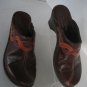 Josef Seibel Women's Brown Leather Slip On Mule Shoes Sz 6 1/2 / 37 Pre-Owned