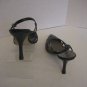 AK Anne Klein Mafrazelli Women's Black Leather Slingback Shoe Sz 8 1/2M Pre-Own
