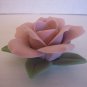Pink Clay Flower Taper Candle Holder Tabletop 3 in.Round NWNT 1 in.Wide Taper