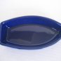 Deltis Small Blue Ceramic Boat Multi Use Bowl Made in Portugal NW 6in.Lx3 1/3inW